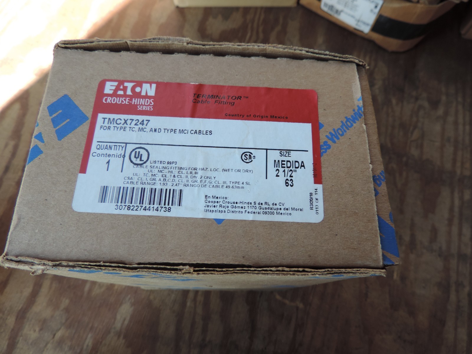 Eaton TMCX7247 Cable Gland 2 1/2″