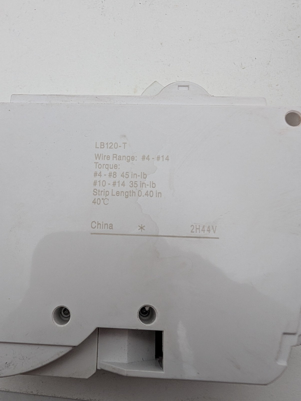 Lot of 5 Leviton LB120-T 20A 1-Pole Plug-On Standard Branch 20A (Storage Wear)