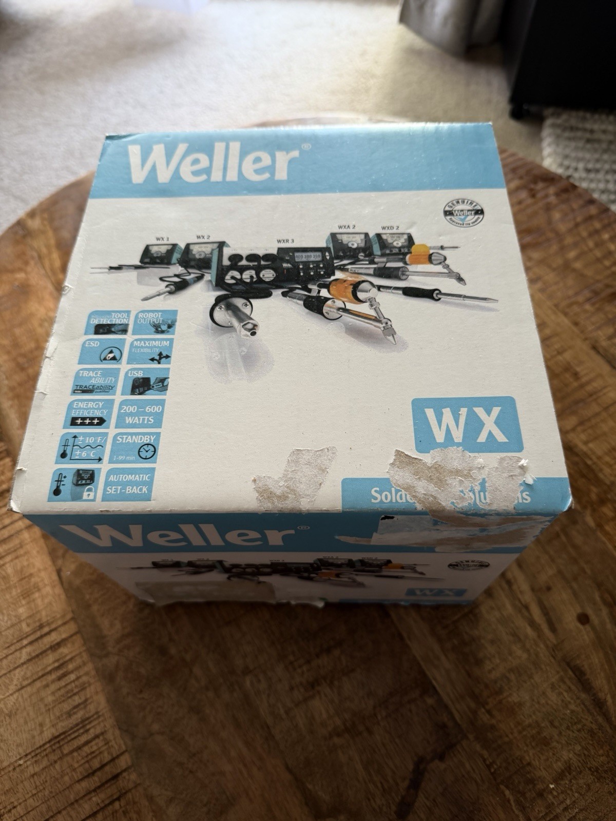 Weller WX2 Blue Black Wired 120/24V 2-Channel Digital Soldering Power Unit