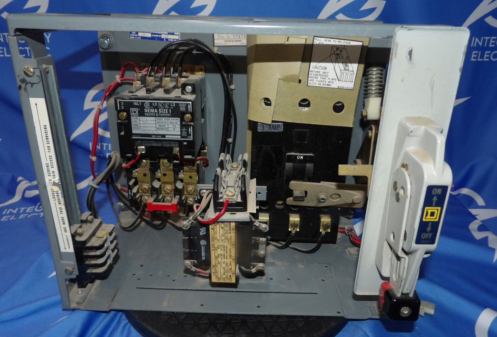 Square D 8536 SCO-3 8998 EC-401 Series B 3A Breaker MCC Motor Control + 1 Yea…