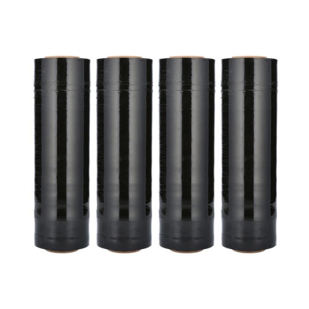 Pallet Wrap Shrink Stretch Cling Film Rolls Black/Clear Parcel Packing 18″x1500′