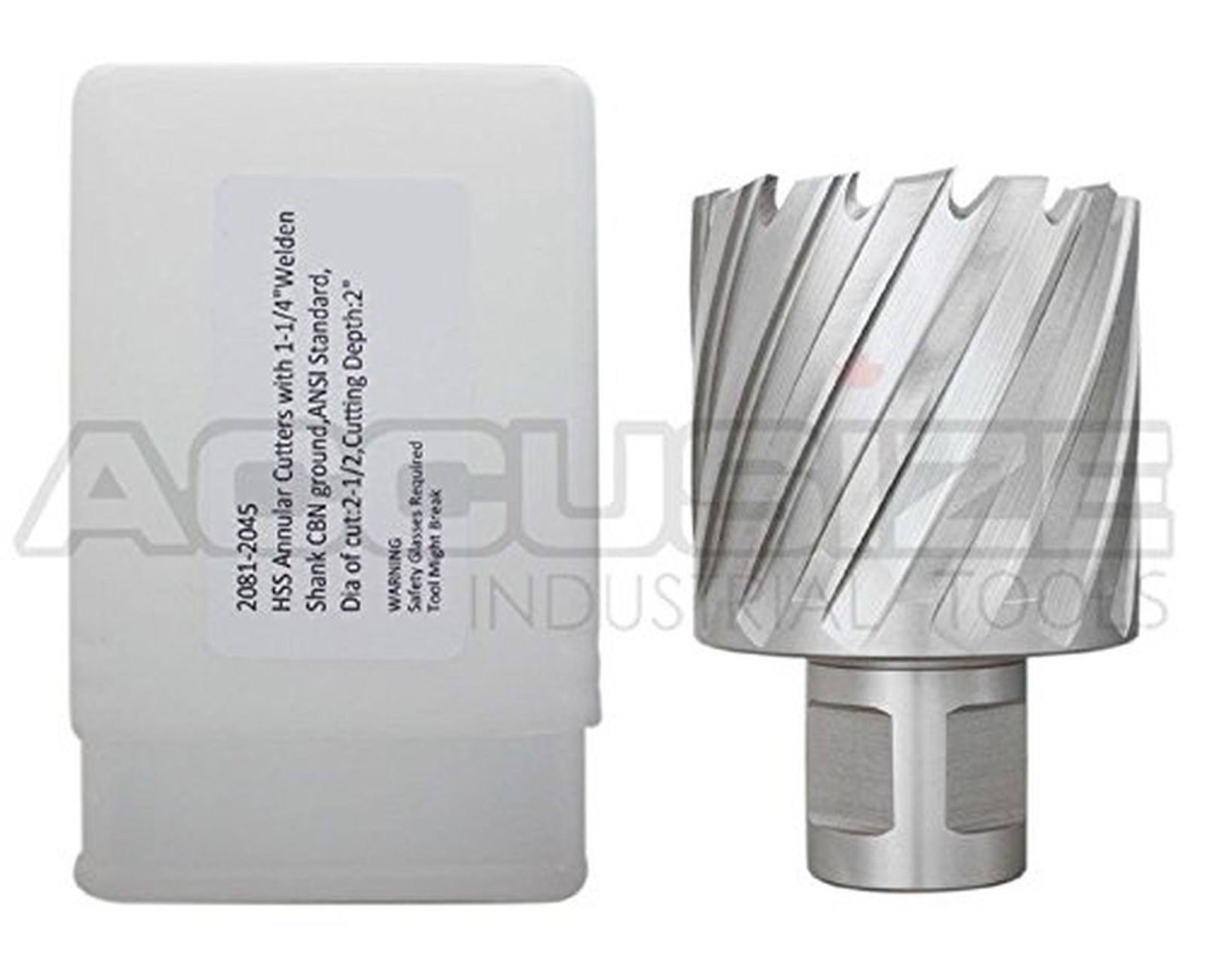 Accusize Industrial Tools 2-1/2» by 2» Cutting Depth H.S.S. Annular Cutter …