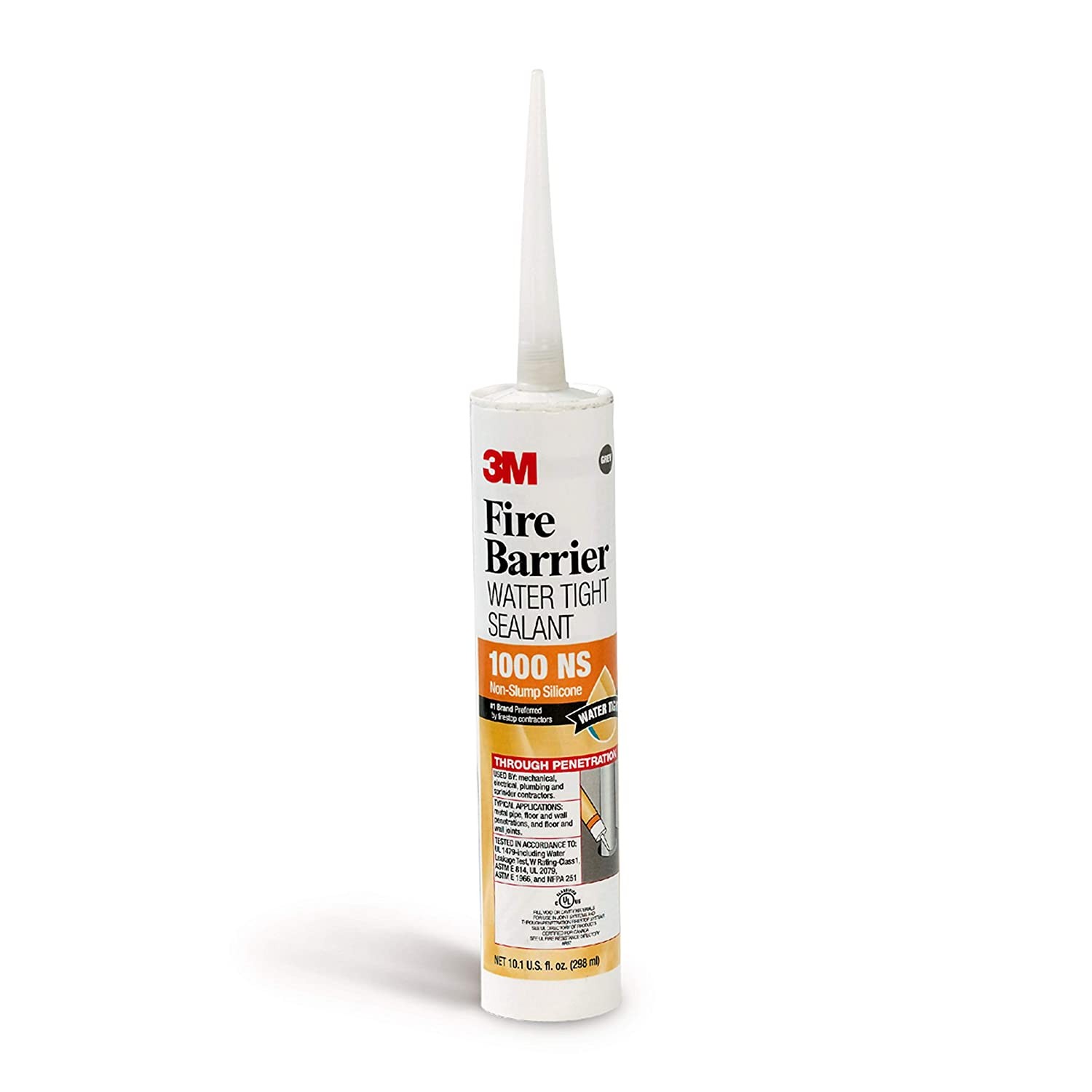 3M Fire Barrier Sealant: 10.1 fl. oz. cartridge / Water Tight / 3 hour (Grey)