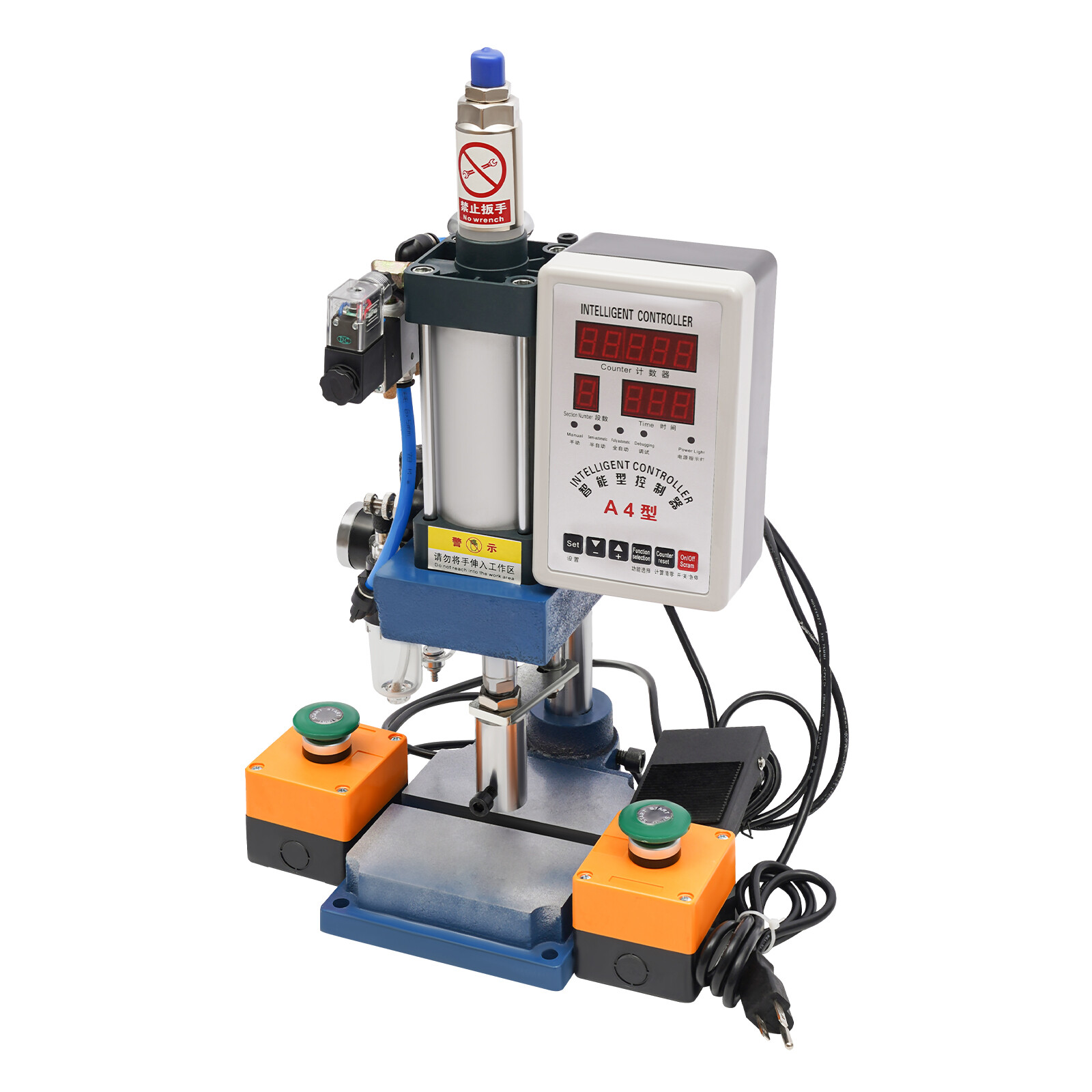 440lb Adjustable Pneumatic Punch Press Machine With Microcomputer Control