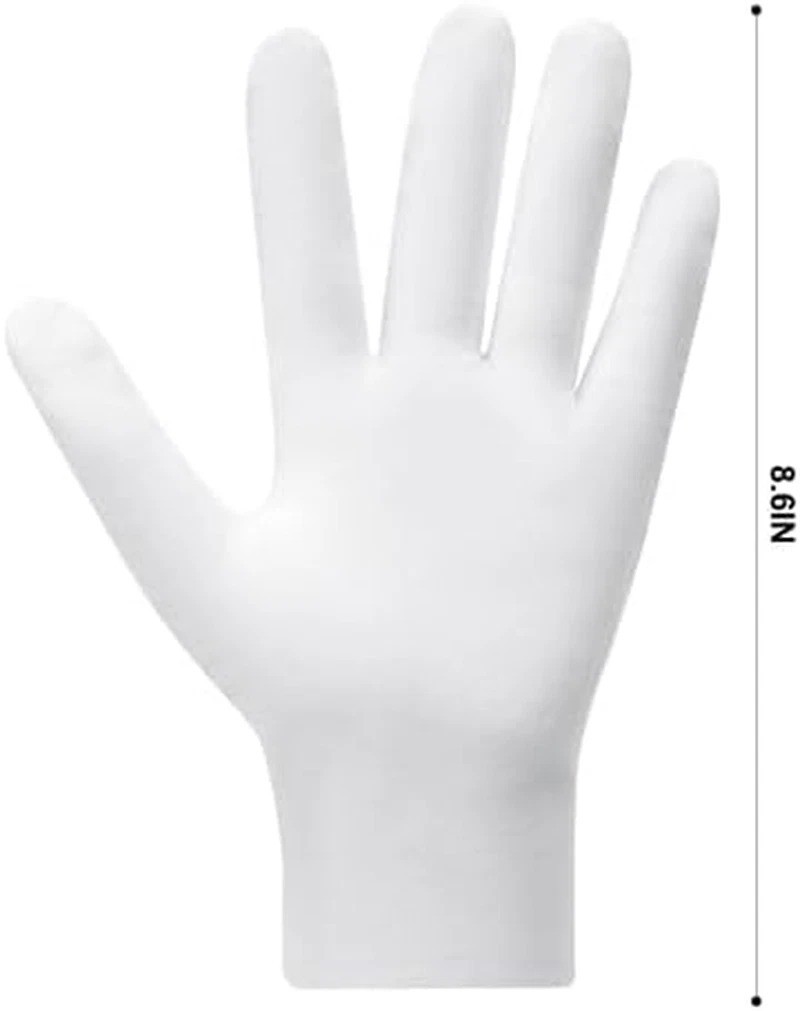 3 Pairs White Cotton Moisturizing Gloves Dry Hands Spa Sleeping Lotion Gloves
