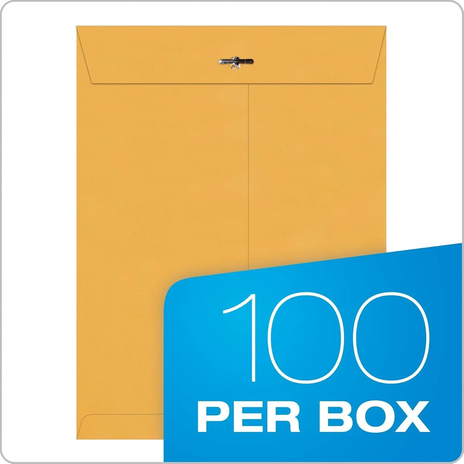 100 Pcs CLASP ENVELOPES 9×12 28lb Kraft Shipping Mailing Gummed Business Manila