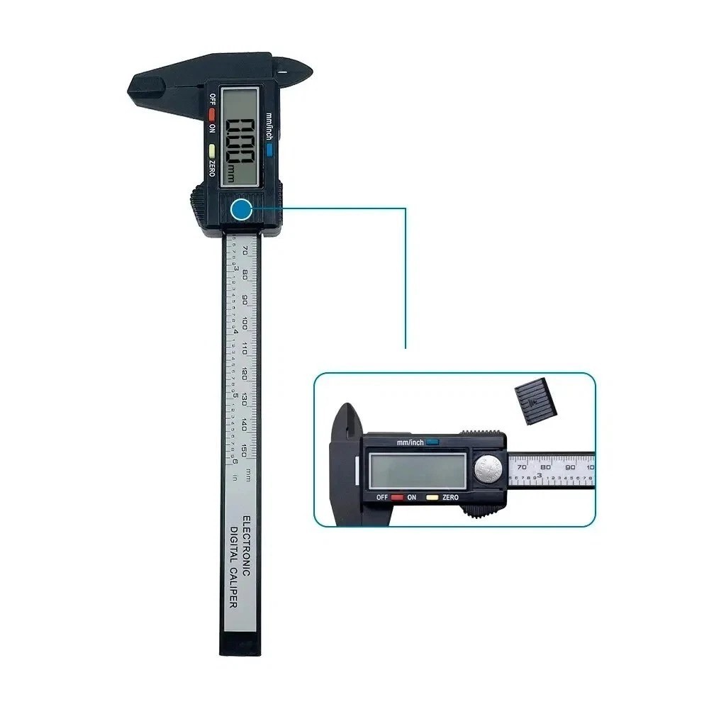 6″ Micrometer Digital Measuring Tool Caliper Vernier Gauge Metric 150mm 6-inch