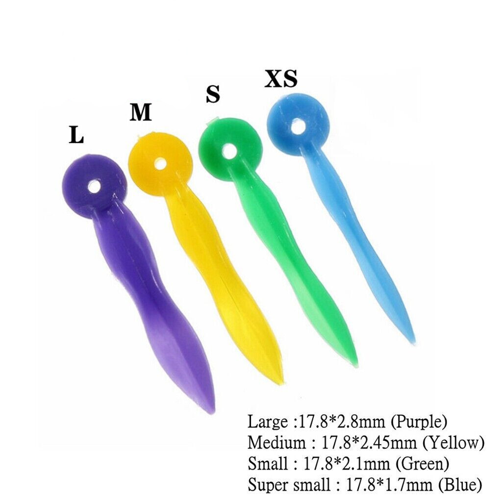 200* Dental Perforated Interdental Wedge with Hole Wave Shape Arc Concave Wedges