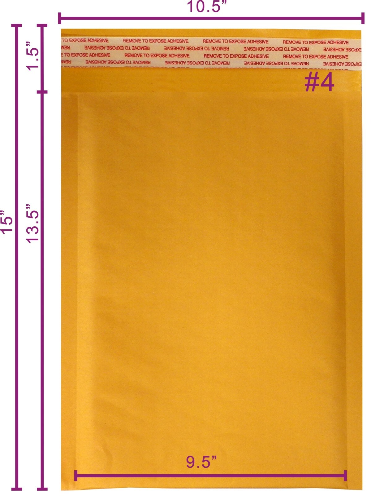 Yens® 200 #4 Kraft Bubble Padded Envelopes Mailers Inner 9.5 X 13.5