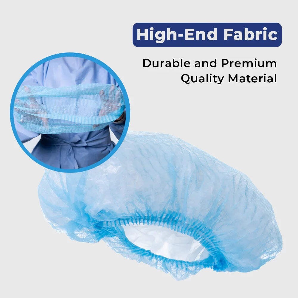Disposable Bouffant Caps 1 Pack of 100 Protective Hair Covers
