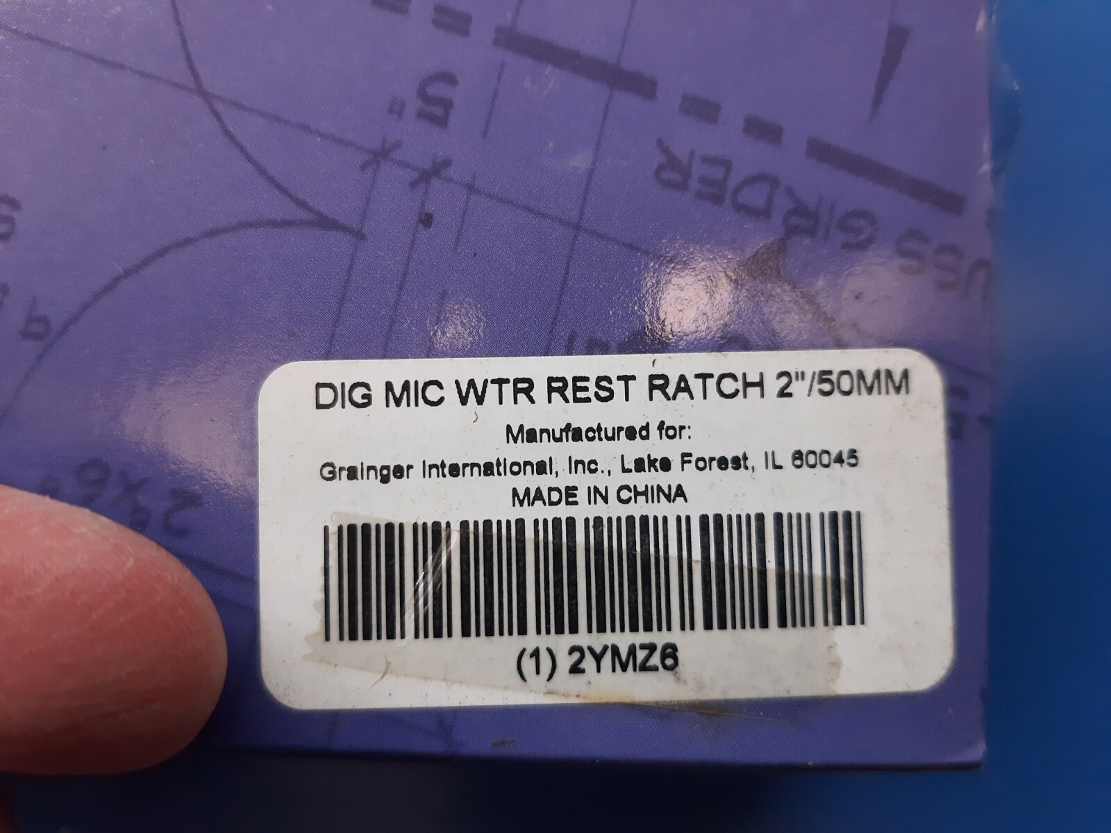 Grainger Westward Digital Outside Micrometer 1-2″ .00005″ IP54 Ratcheting NEW