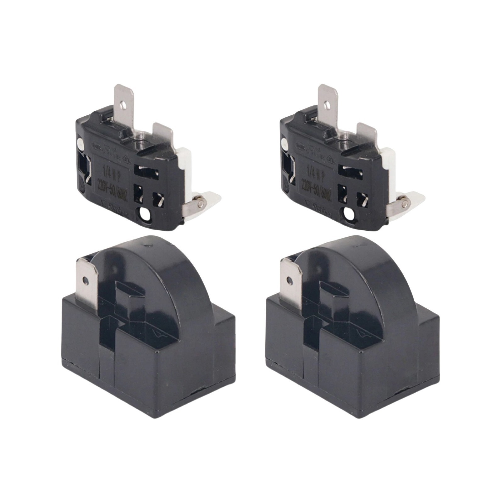 3 Pair Refrigerators PTC Starter Relay 1 Pin 4.7 Ohm Overload Protector 1/2HP