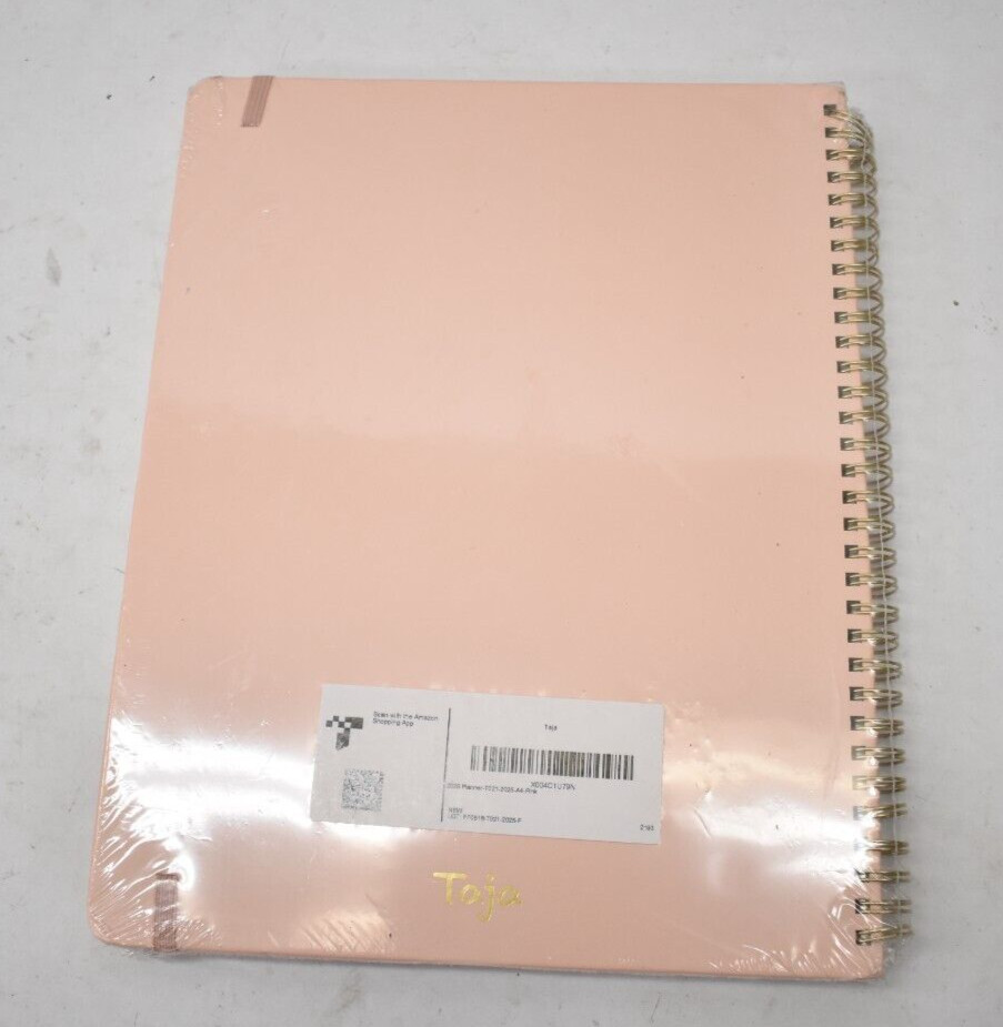 2025 Pink Hardcover Weekly/Monthly Planner Jan-Dec Calendar Monthly Tabs