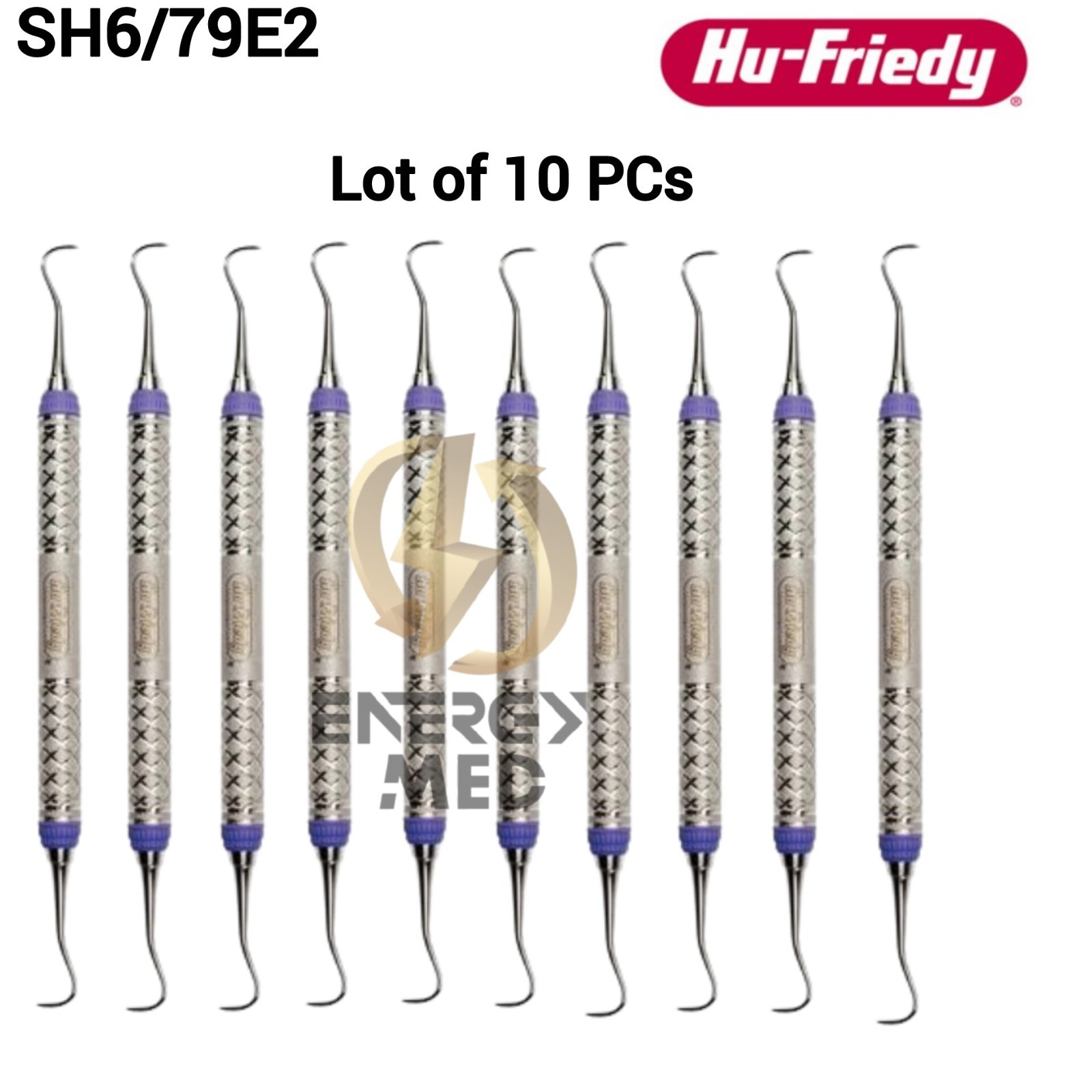 Hu-Friedy SH6/79E2 H6/H7 EverEdge 2.0 Double End Hygenist Sickle Scaler 9 Handle