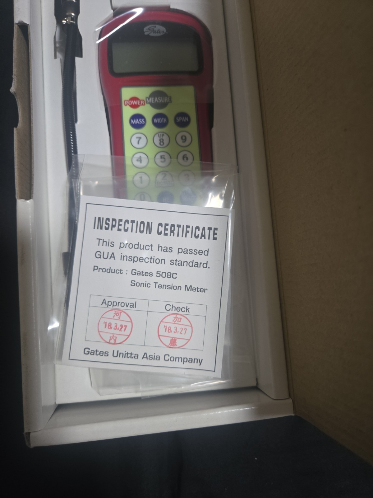 Gates 508C Sonic Tension Meter