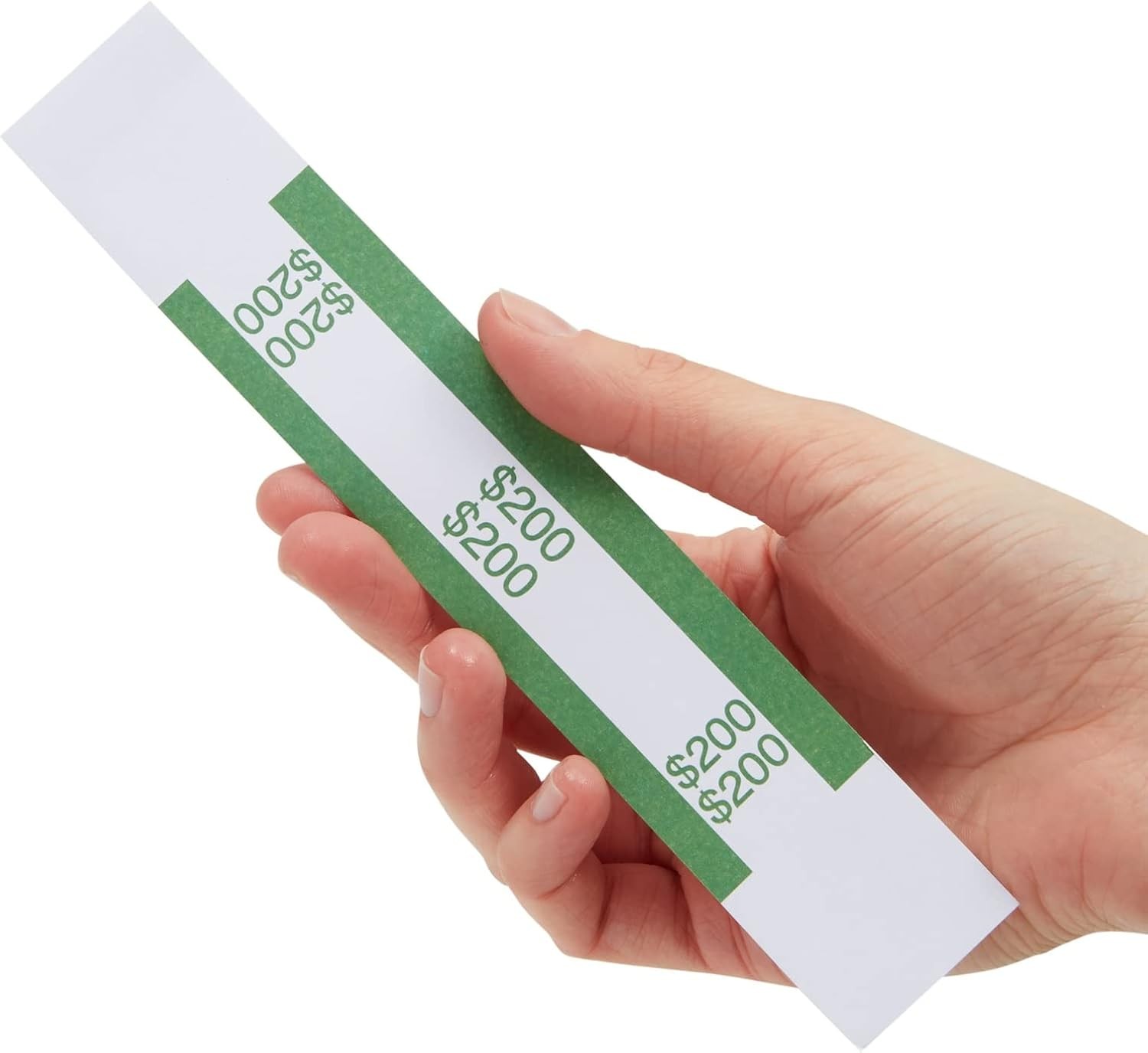 300 Pack Self Adhesive Currency Straps Money Bands for Bills Wrappers Sorting