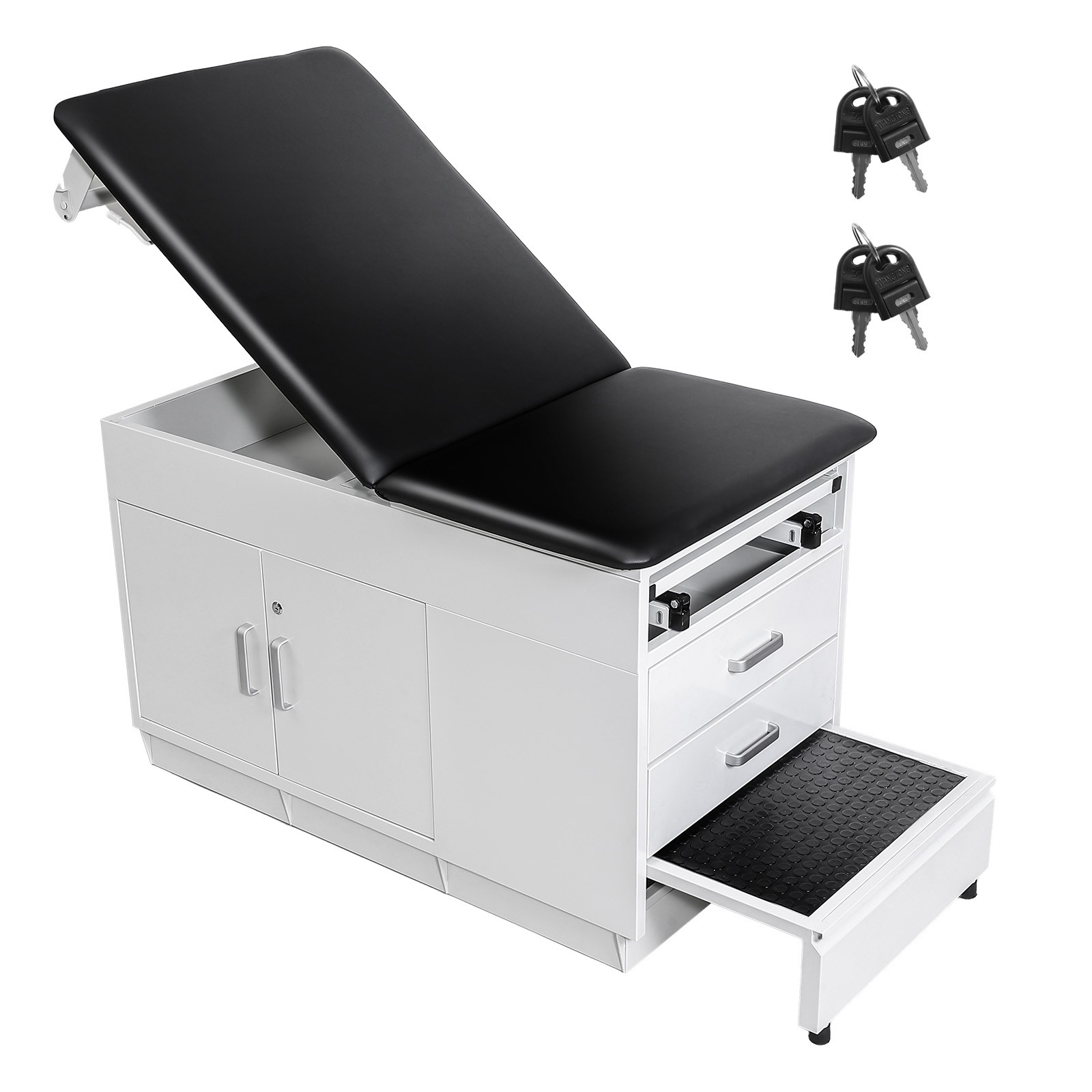 VEVOR Medical Exam Table Medical Examination Bed with Locking Cabinet & Drawers