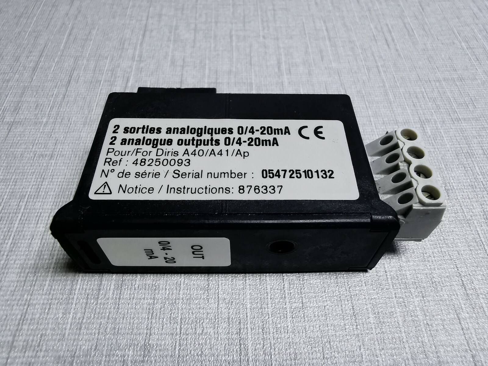 SOCOMEC 48250093 Analog Output Module