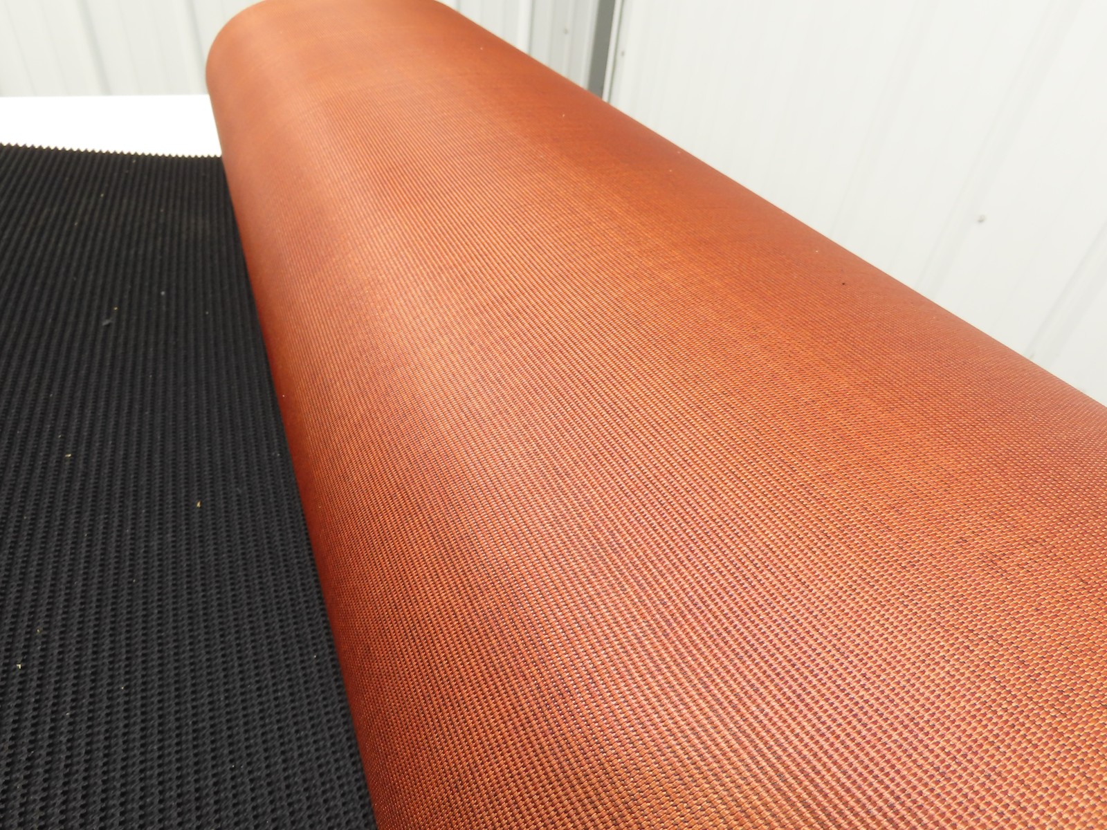 34″W x 12′ 4″ Grip-Top Incline Conveyor Belt Laced 2-Ply Black Rubber PHR2-160