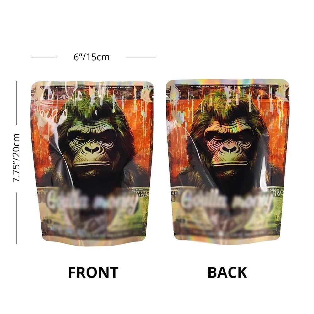 28g Mylar Bags Heat Sealable & Resealable for Samples & Food Packaging