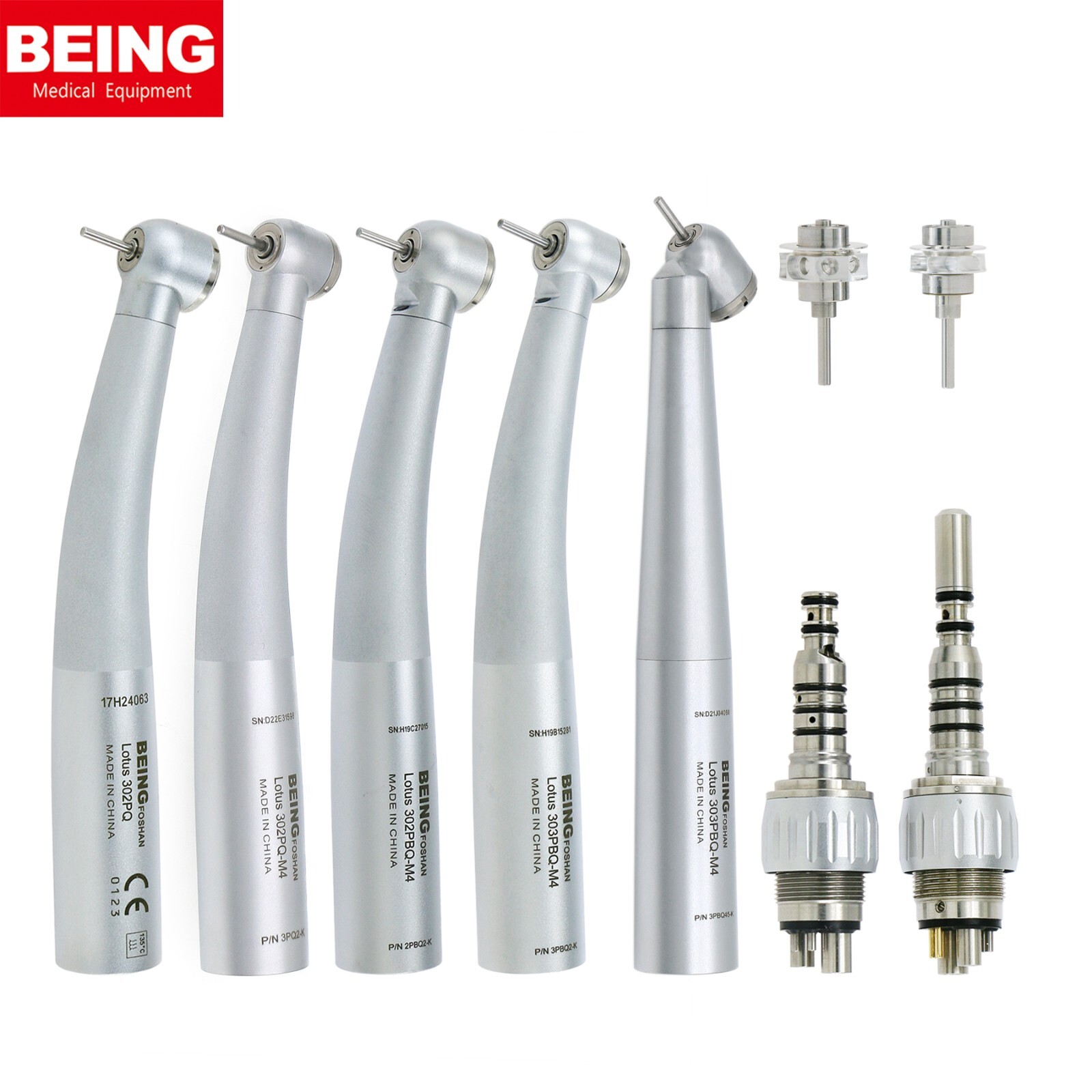 BEING Dental High Speed Fiber Optic Turbine Handpiece for KAVO Coupler 4/6 Holes