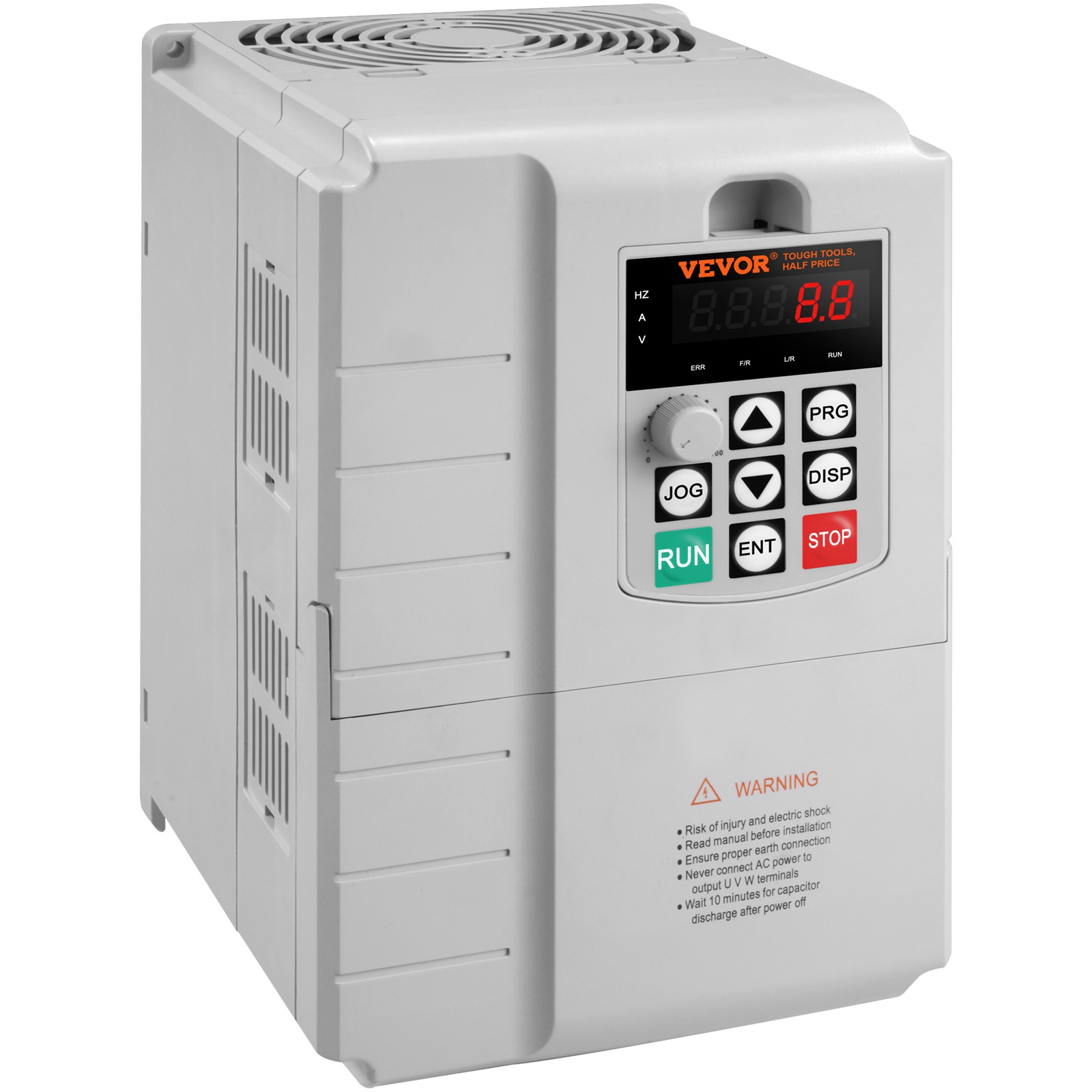VEVOR VFD 7.5KW,34A,10HP Variable Frequency Drive for3-Phase Motor Speed Control