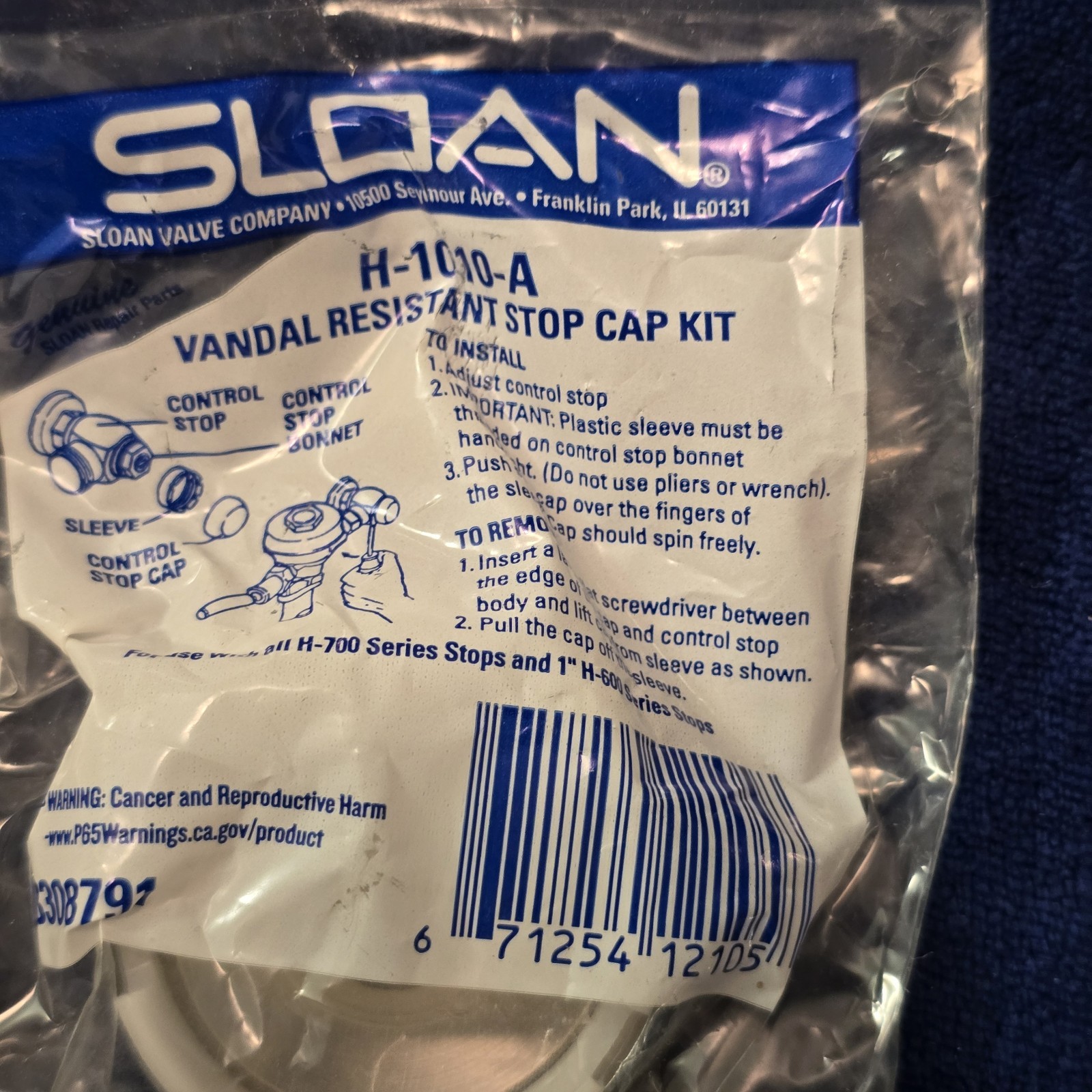 Sloan Royal 111 Chrome Manual Water Closet Flushometer 1.6 GPF (READ)
