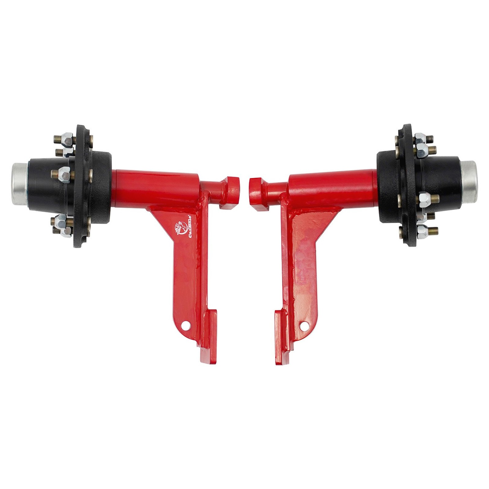 2-Pack 8800lbs Shipping Container Wheels，6×5.5 Lug，Heavy-Duty Container Axles