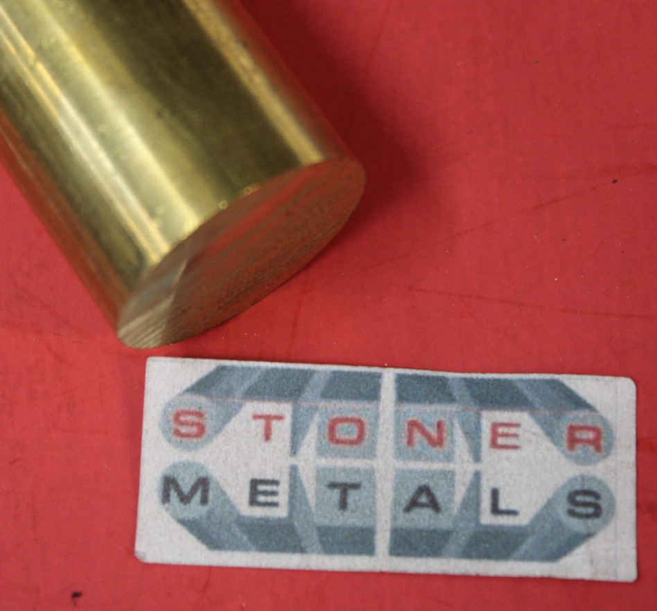 1-1/2″ BRASS C360 SOLID ROUND ROD 1.5″ long Lathe Bar Stock H02 Half Hard