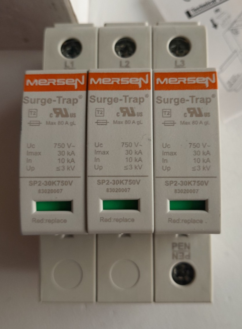 MERSEN 83020103 Surge Suppressor STPT2-30K750V-3PM Solar System Protection
