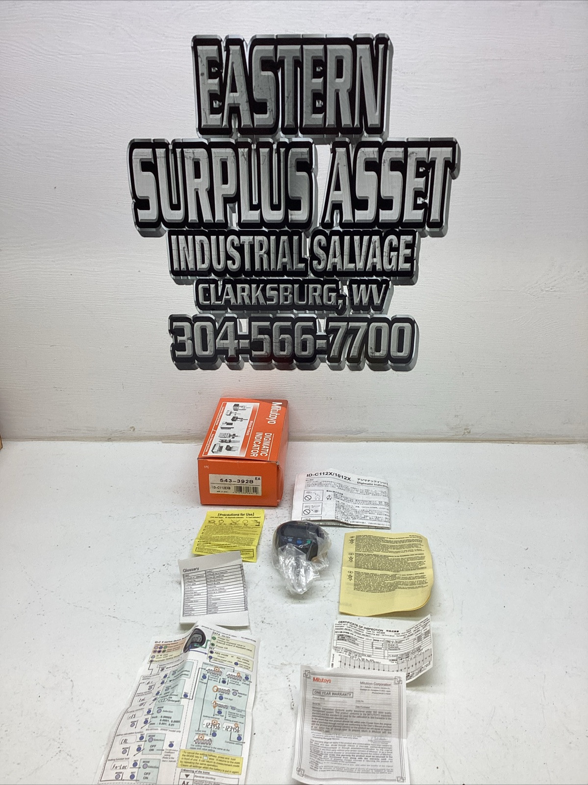 Mitutoyo Digital Indicator ID-C112EXB .5-.00005” 543-392B NIB