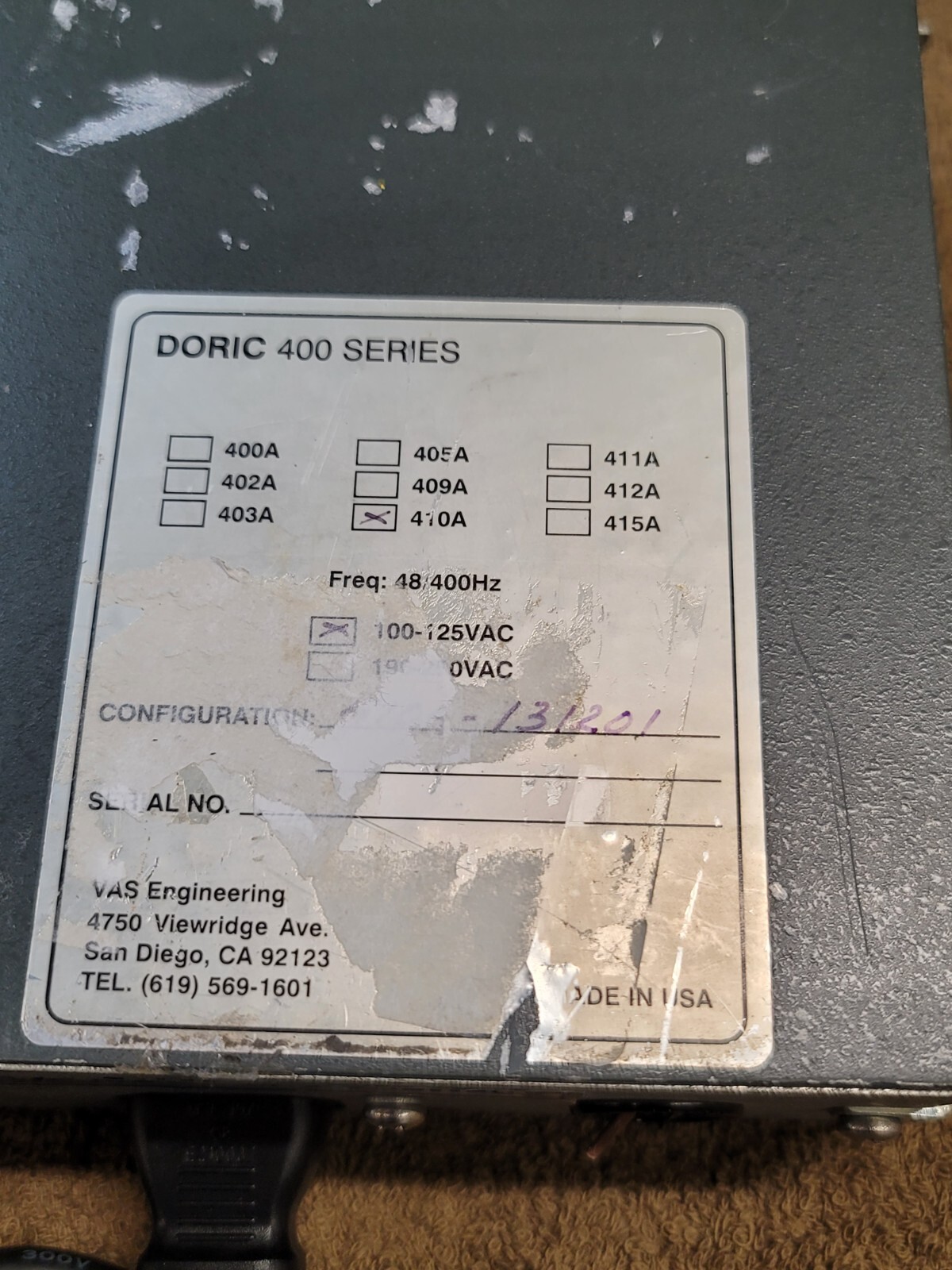 2 VAS Engineering Doric 400 Series 410A 100-125VAC Digital Temperature Indicator