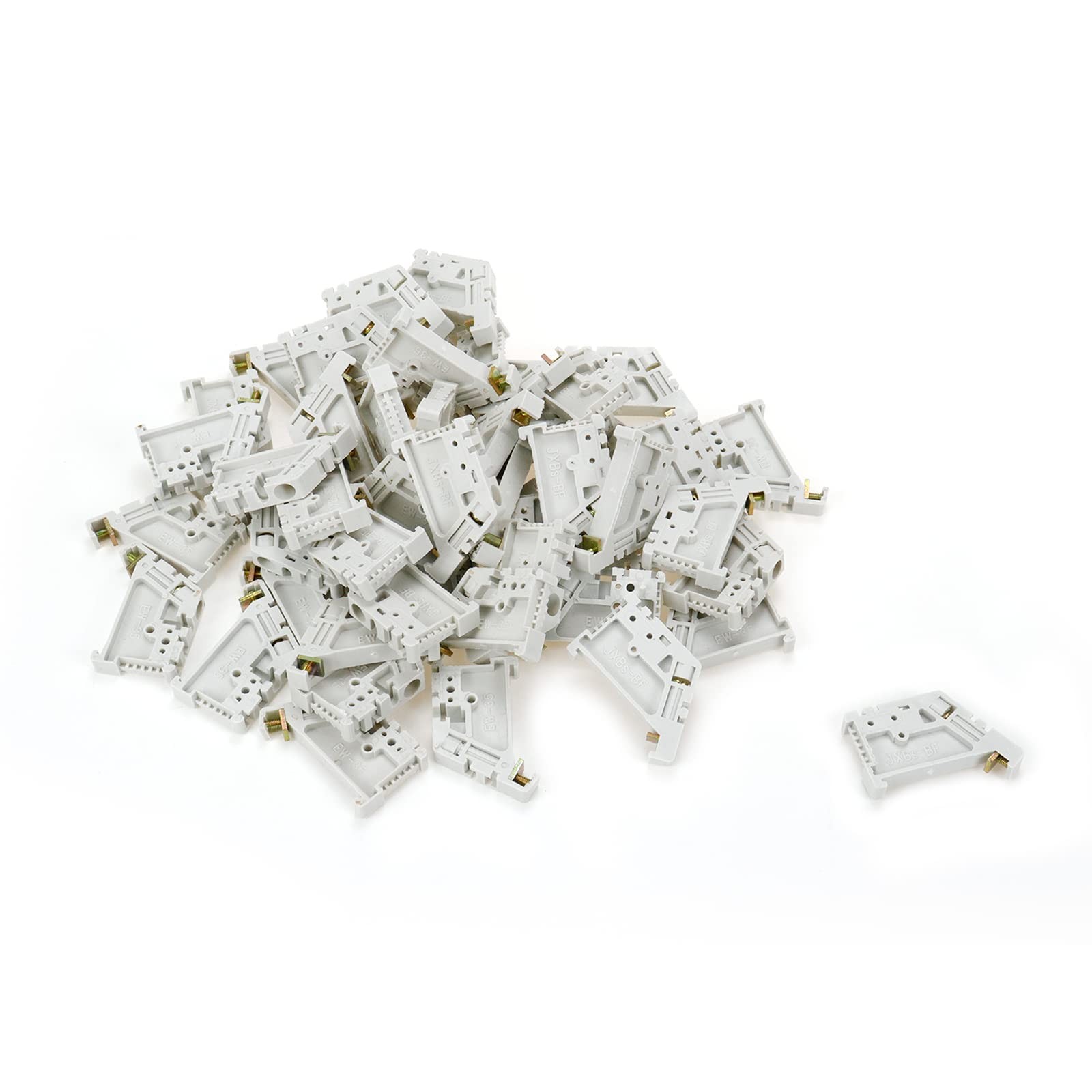 Tsnamay 50pcs EW-35mm DIN Rail Terminal Block End Stopper Mounting Clips Term…