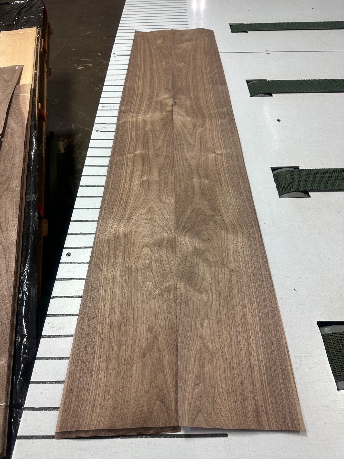 Walnut Raw Wood Veneer 2 sheets 75» x 9» 316F
