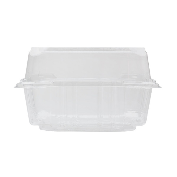 Karat 6”x6” PET Plastic Hinged Containers – 500 pcs, FP-HC66PET-1C