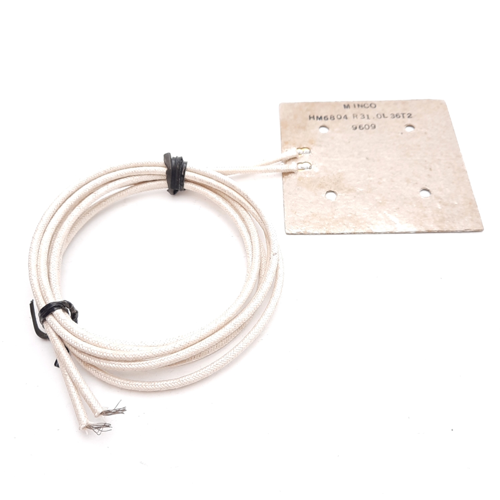Minco HM6804R31.0L36T2 Flexible Heater 31Ω, 3in x 3in, 6.5in² Heating Area, 9.0A
