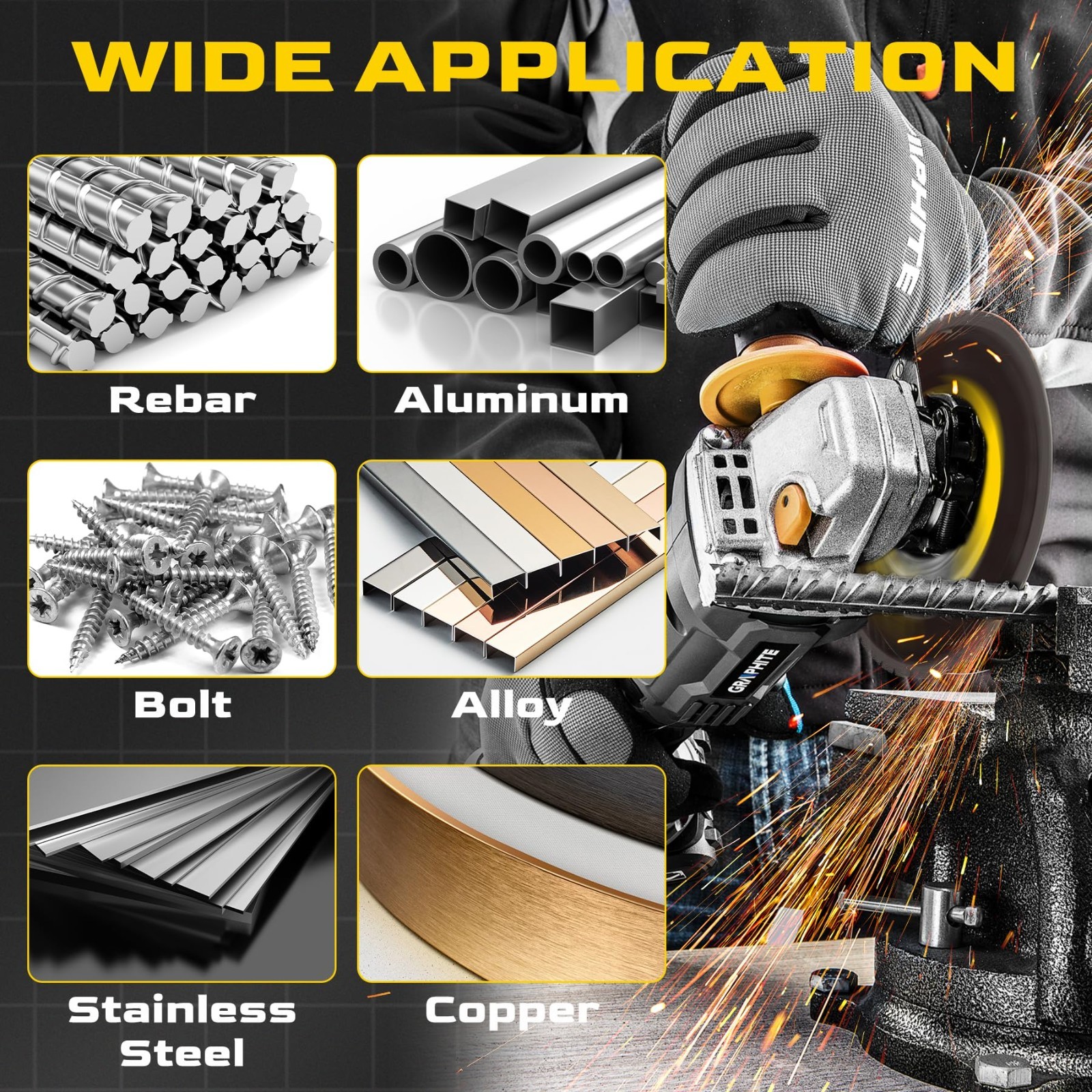 Diamond Cutting Wheel 4 1/2 Inch Metal Cut-Off with 6000+ Cuts on Rebar – 3 Pack