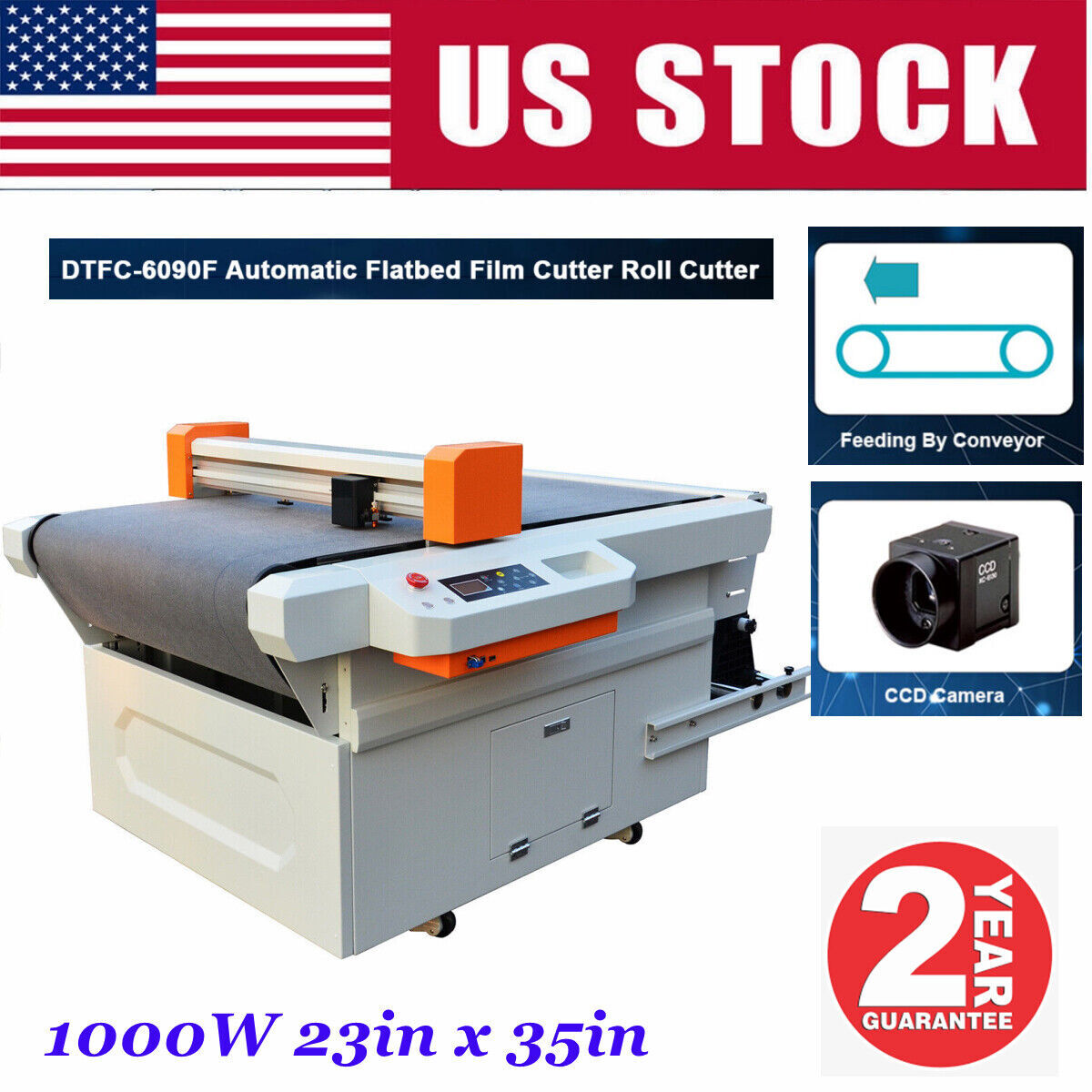 CALCA 60x90cm Auto Fed Flatbed Digital Roll Cutter For DTF Printing Film Pickup