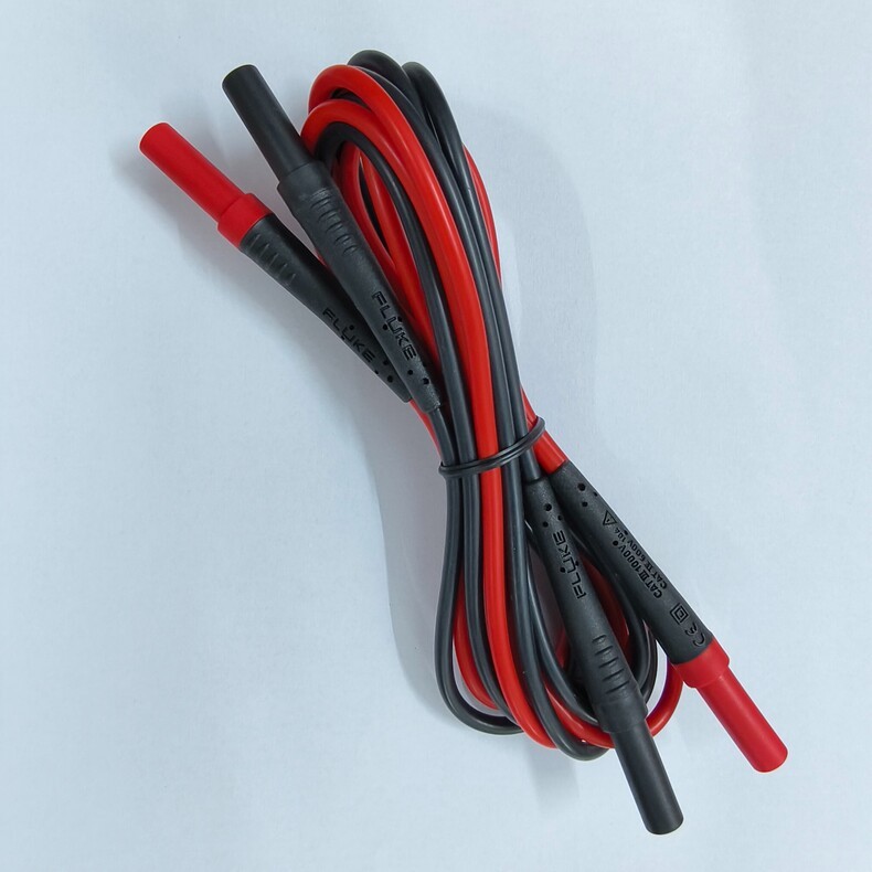1PC New Fluke TL221 5FT 1.5M Black Red SureGrip Multimeter Test Leads