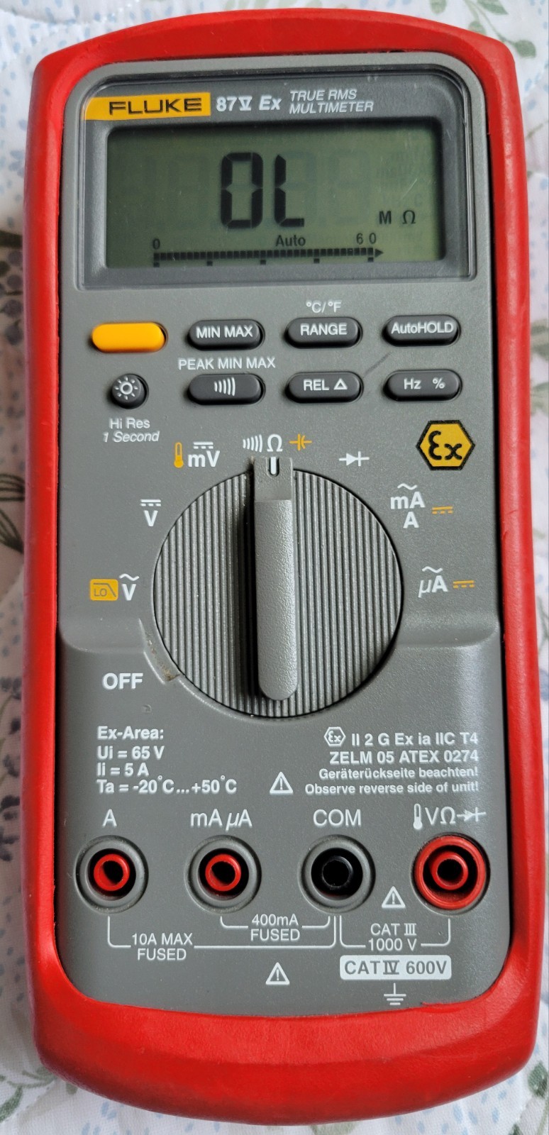 Fluke 87v EX True RMS Multimeter (Only The Multimeter)