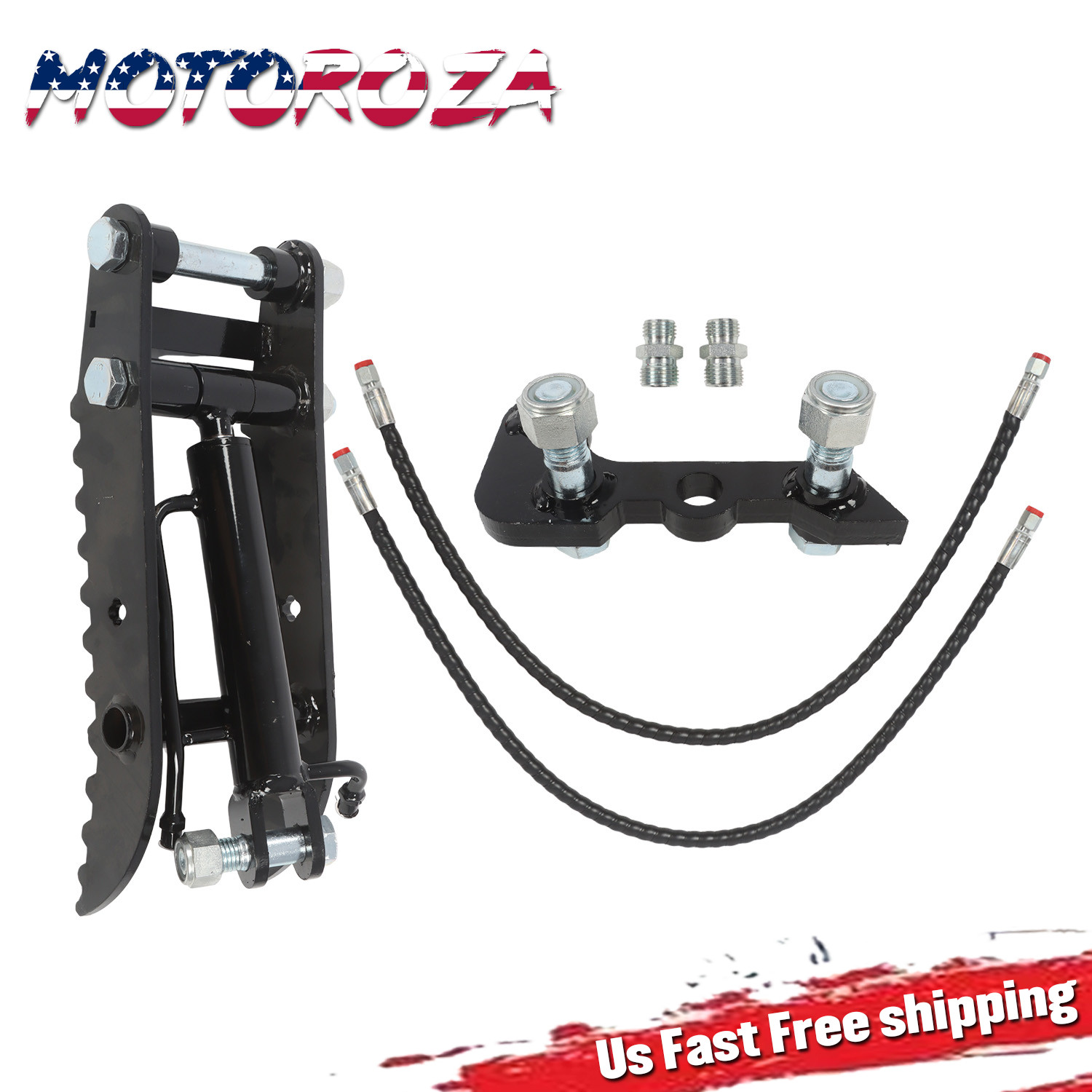 For Mini Excavator Small Digger 3-Holes Hydraulic Thumb Clip Clamp Attachment