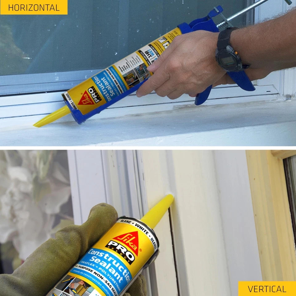 SIKA Sikaflex Construction Sealant – White, All-Purpose Polyurethane for Join…