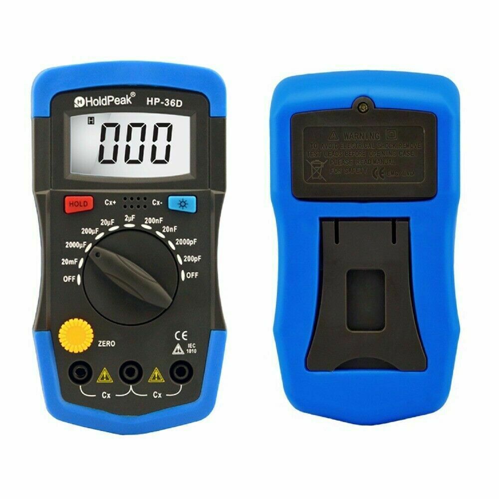 Digital Multimeter Capacitor Tester Measure Tool Capacitance 200pF-20mF Meter