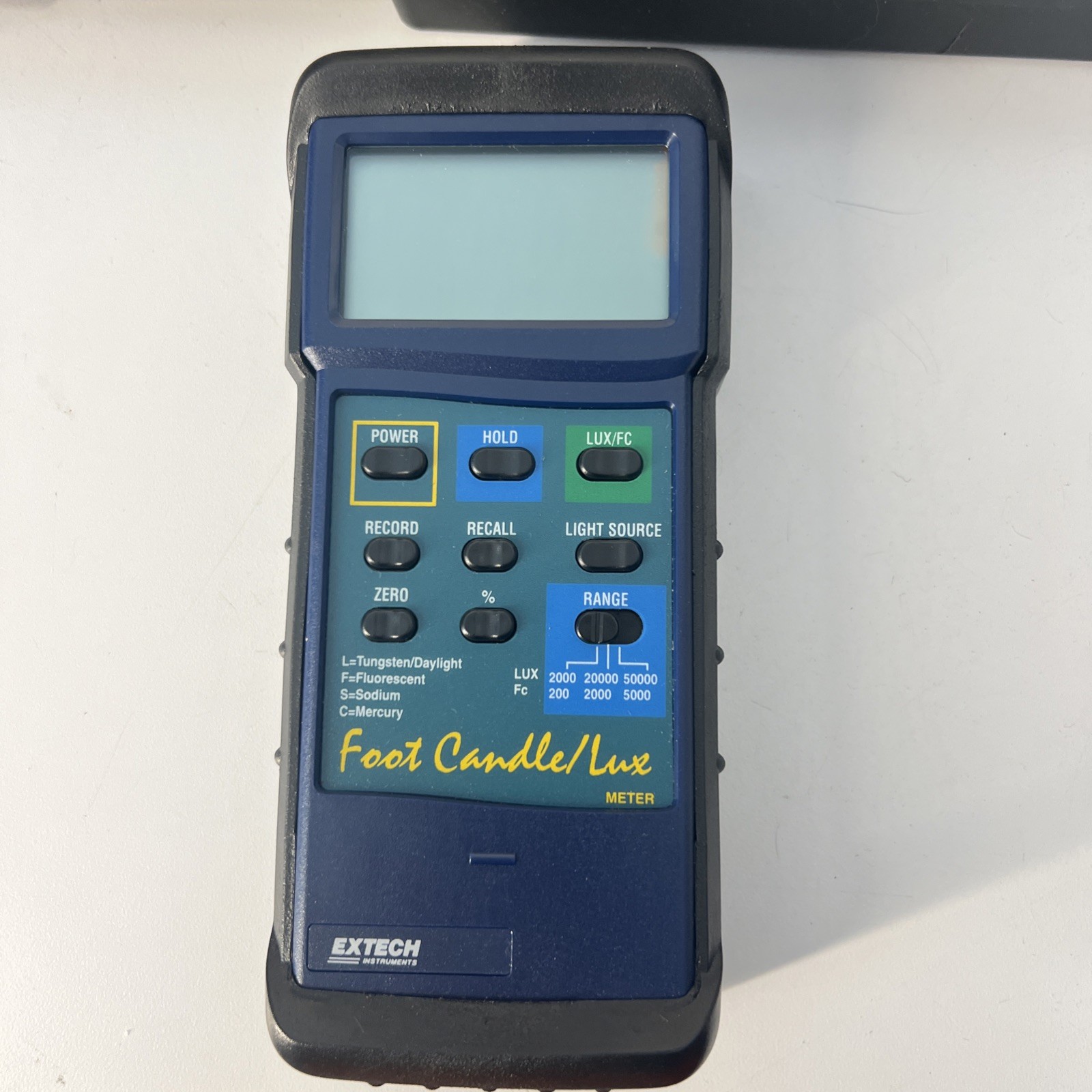 Extech 407026 Foot Candle/Lux Heavy Duty Light Meter
