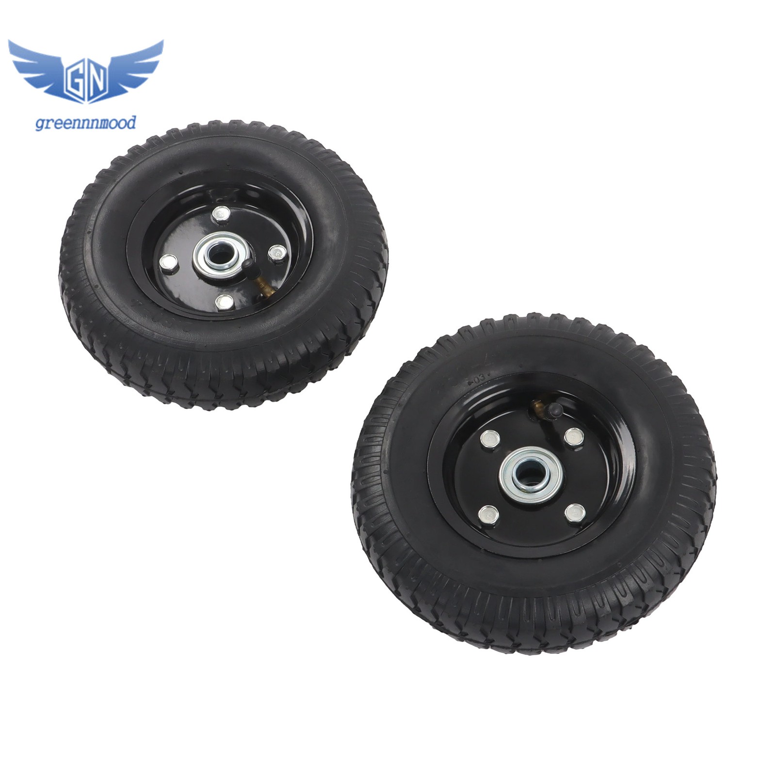 All Terrain Wheel Kit, Fits iQ3500 Generator, Solid Never Flat Tires Black