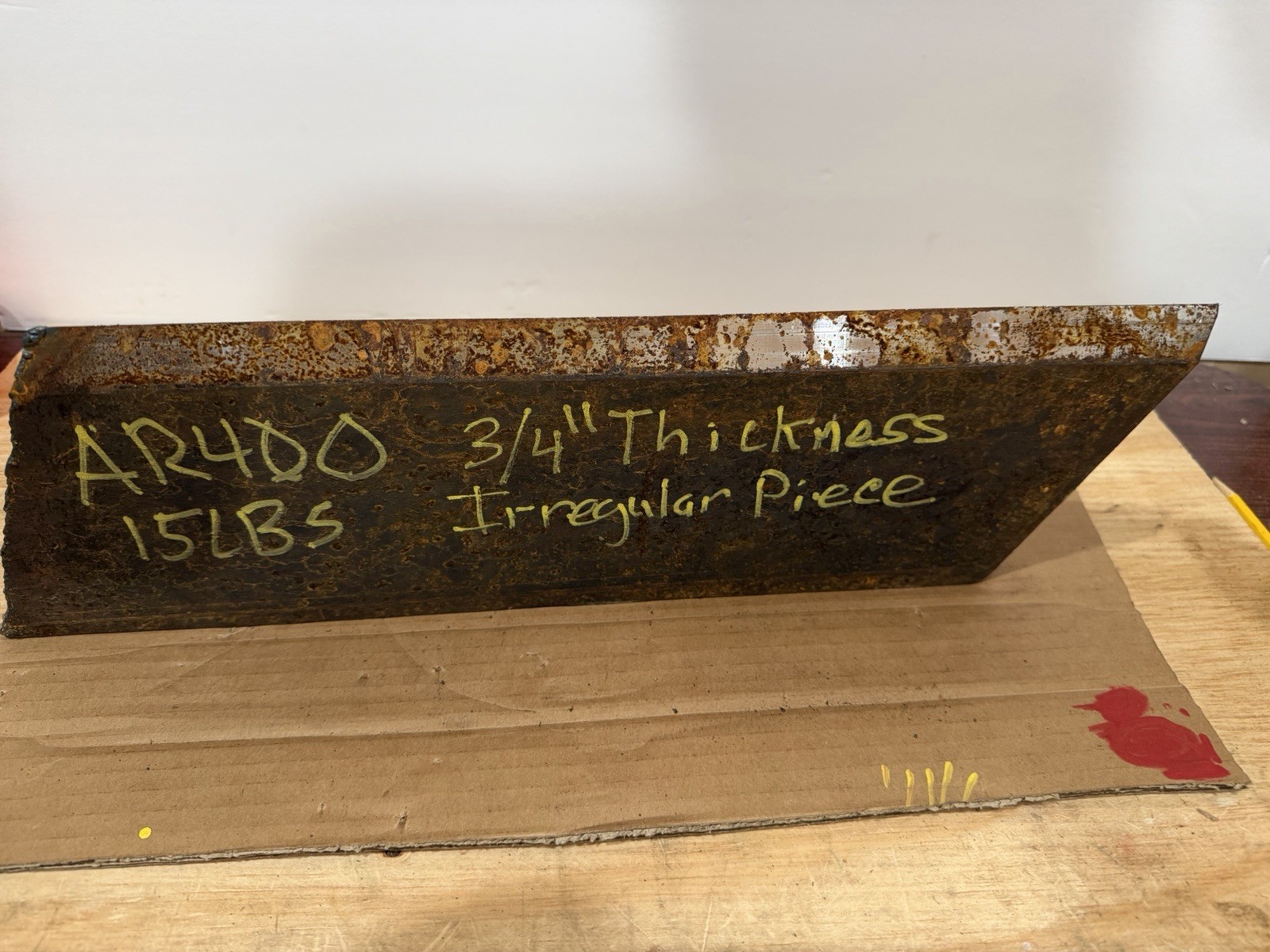 Irregular Piece of Abrasive Resistant Steel Plate – AR400 – 3/4” Thickness
