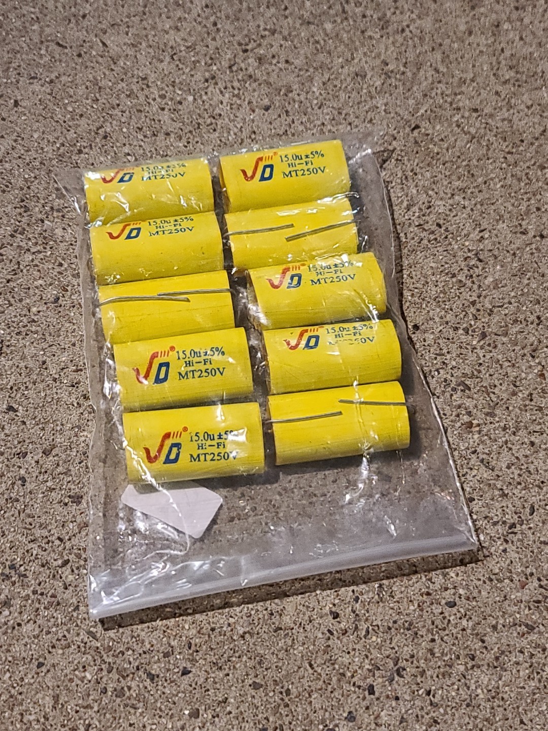 10pcs Lot Of MT250V15.0UF Electrolytic Capacitor Axial 15uF 250V
