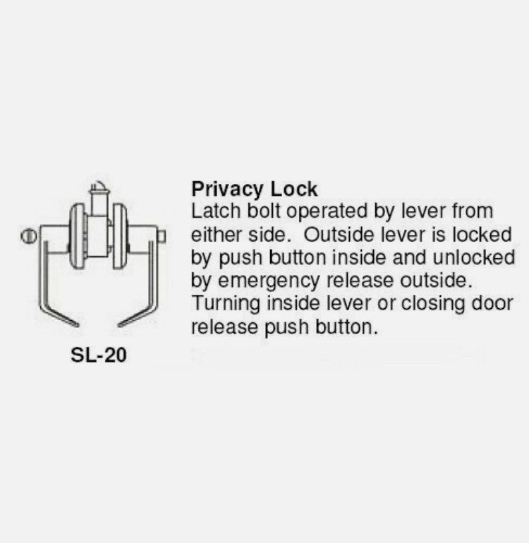 Cal-Royal SL20 26D Privacy Lever, Satin Chrome Finish “Assembly Required”