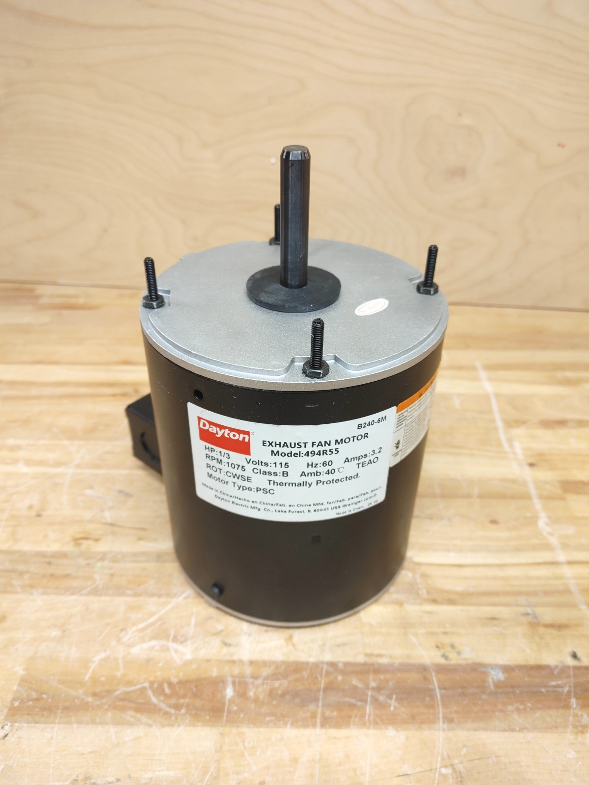 HESSAIRE Motor,Dayton,For 484X47, 484X57 494R55