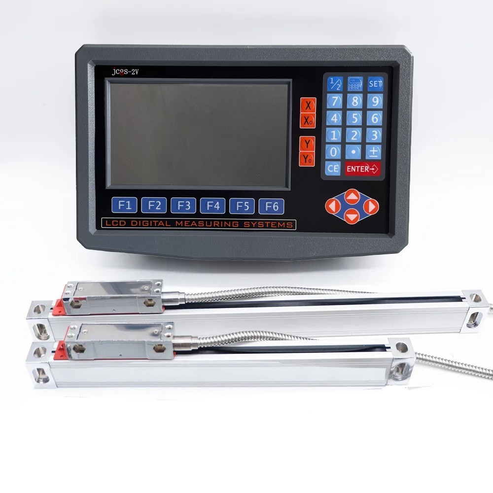 LCD Digital Readout with Precision Linear Scale for Milling Lathe Machine 2 Axis